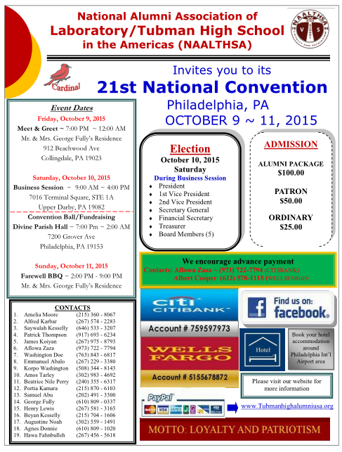 2016 NAALTHSA National Convention